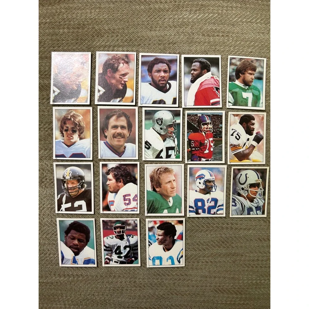 18pc 1981 Topps Football Sticker Lot Joe Greene Mike Webster Ron Jaworski